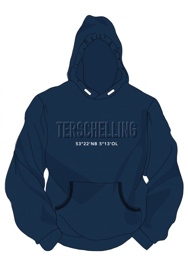 Terschelling hoodie navy blue