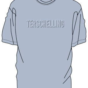 T-shirt Terschelling licht blauw
