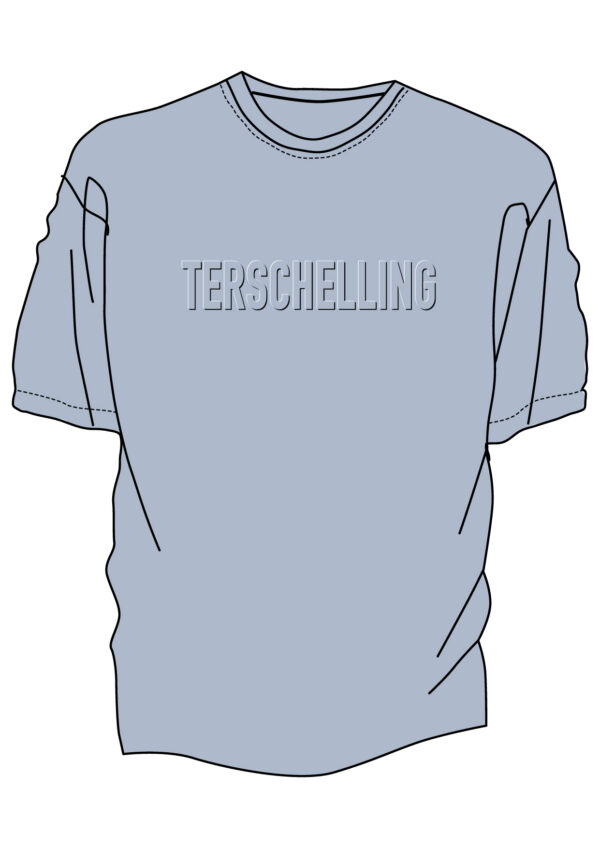 T-shirt Terschelling licht blauw
