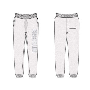 Jogging broek Terschelling .Kleur : Cool heather grey