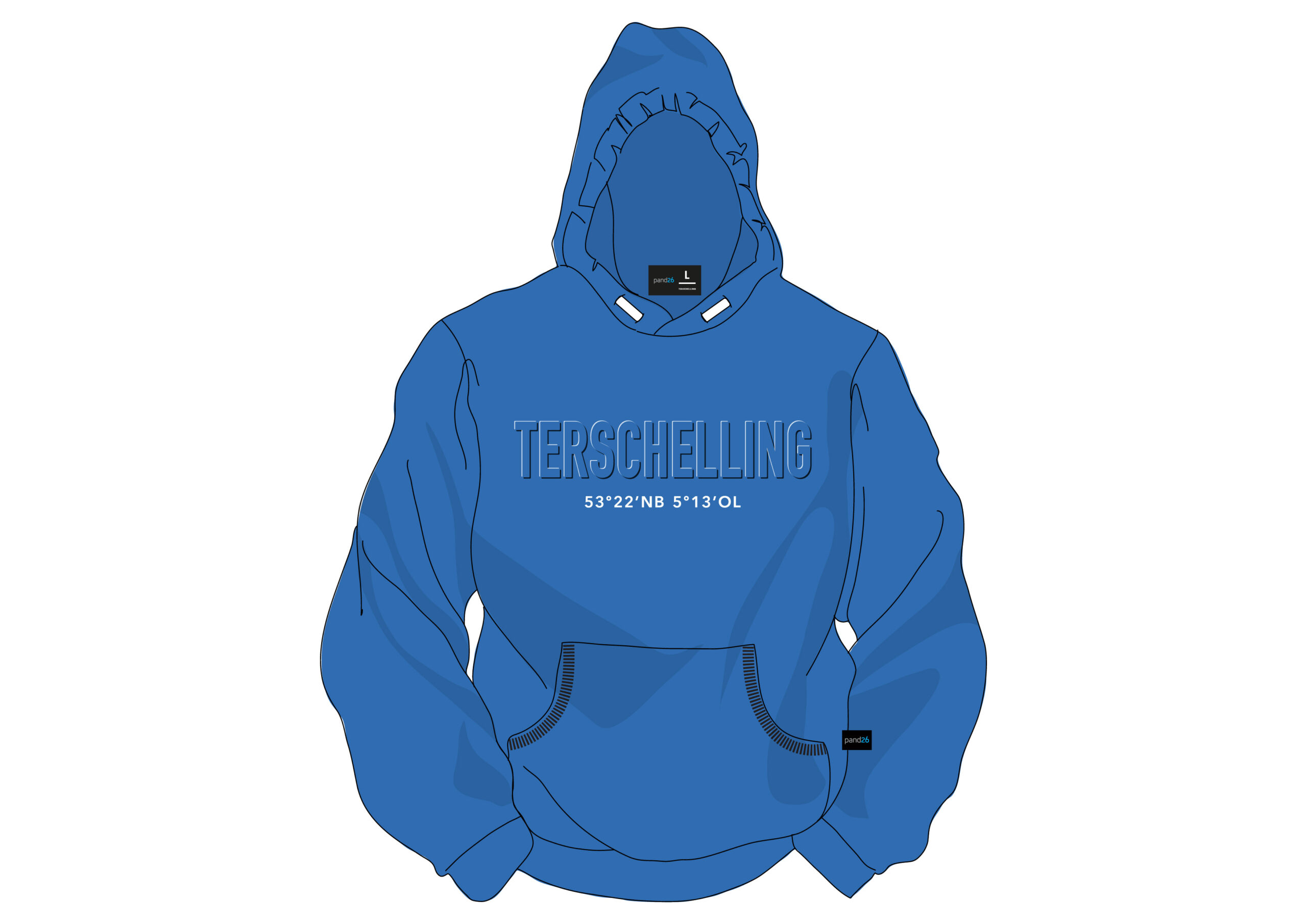 Terschelling Trui/hoodie Palace blue